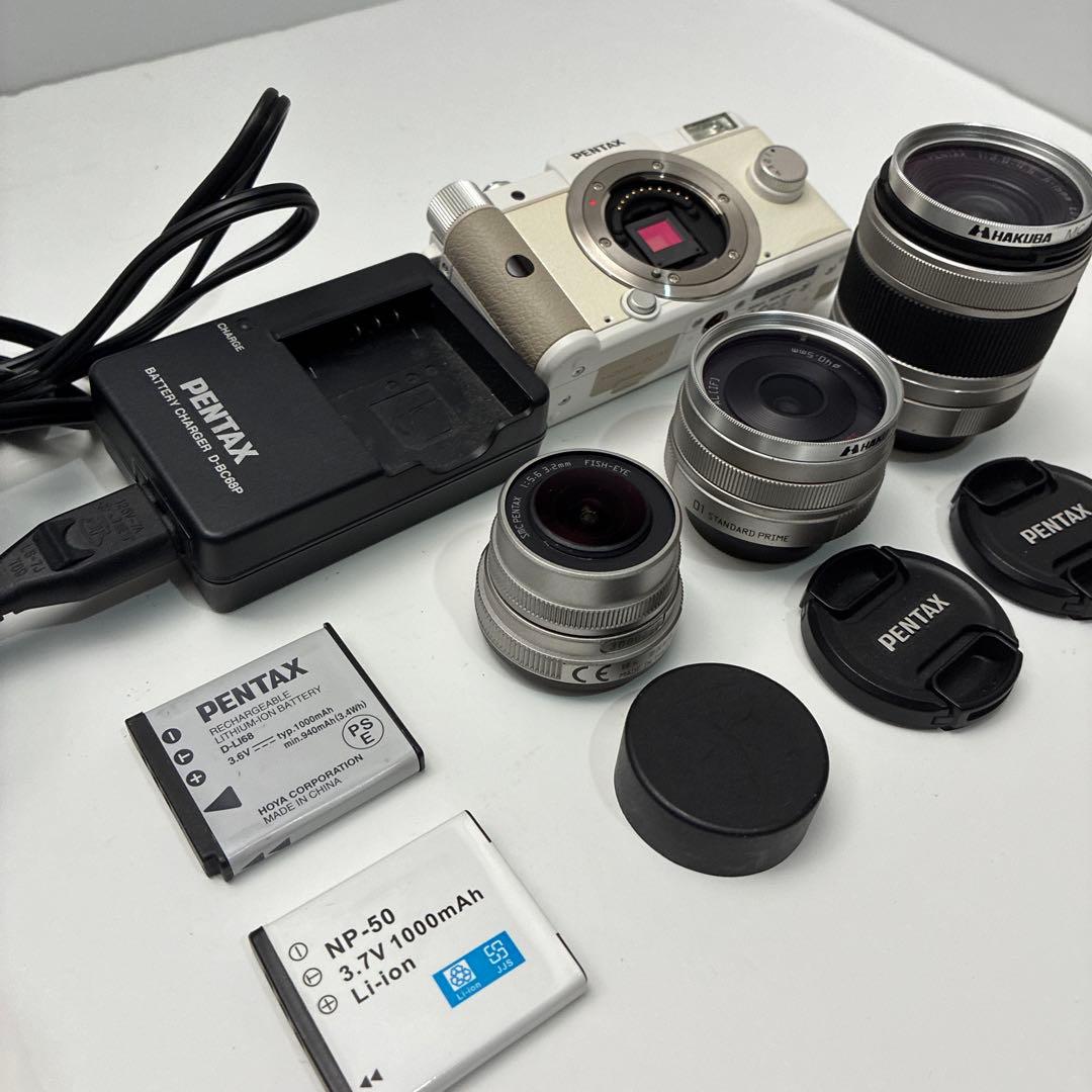 PENTAX Q ミラーレス一眼カメラ レンズ3本セット