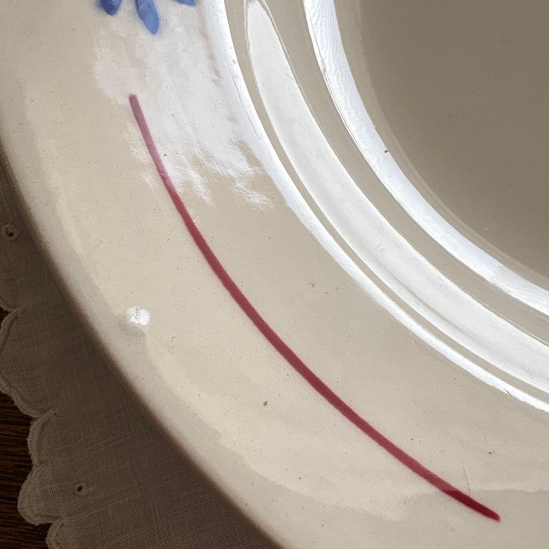 フランスアンティーク　リュネビル（Luneville） の深皿２枚セット①