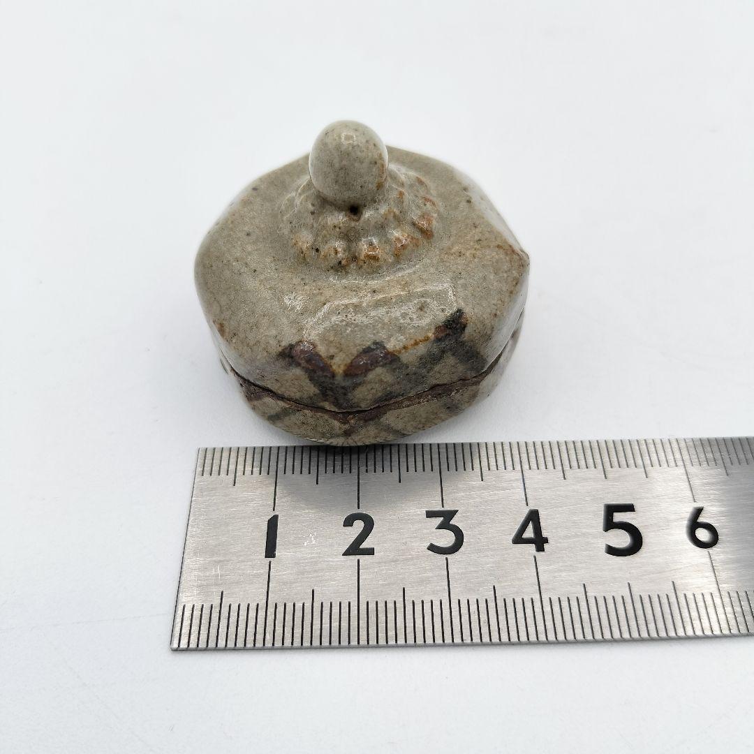 a293 香合　絵唐津　時代　辻堂　茶道具　茶道　古物　骨董　唐津焼