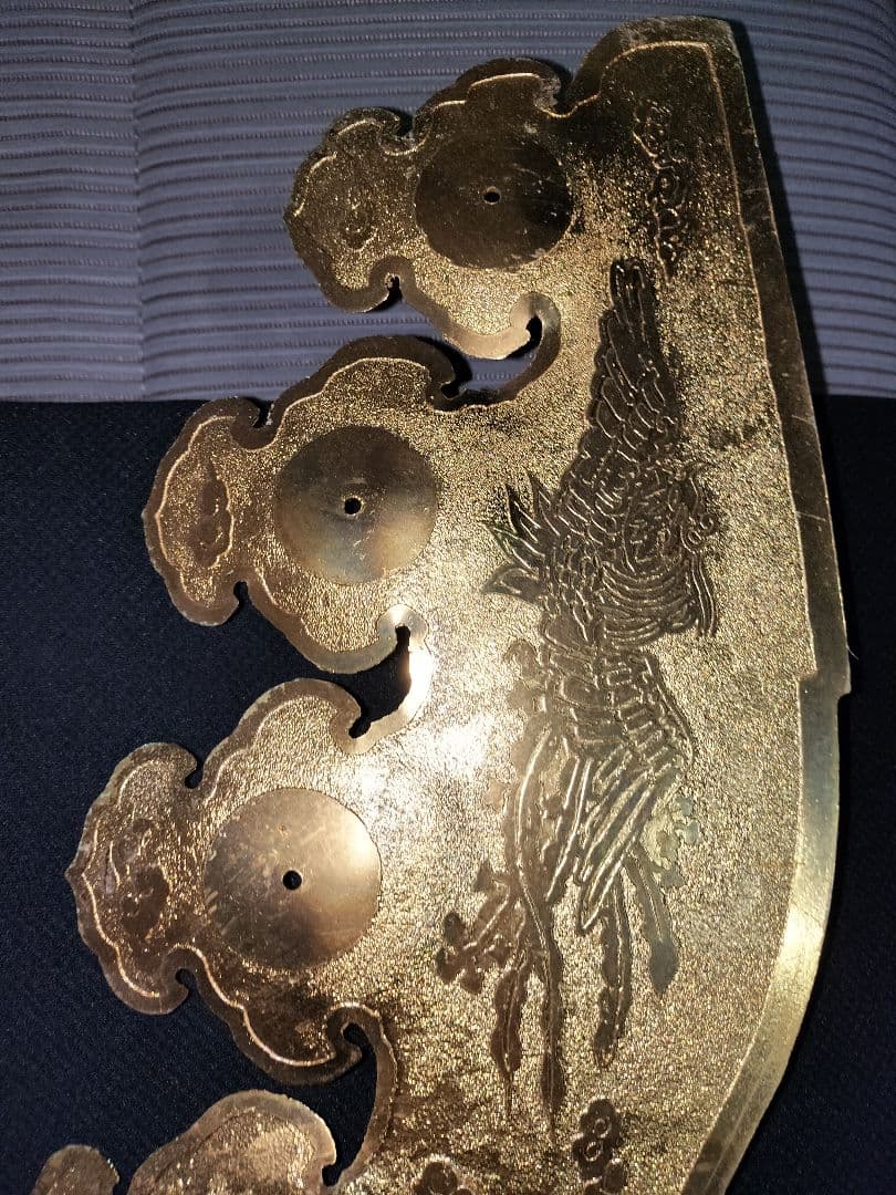 大幅値下げしました　神輿部品【葺返し】真鍮・金メッキ仕様　1枚(最大4枚)