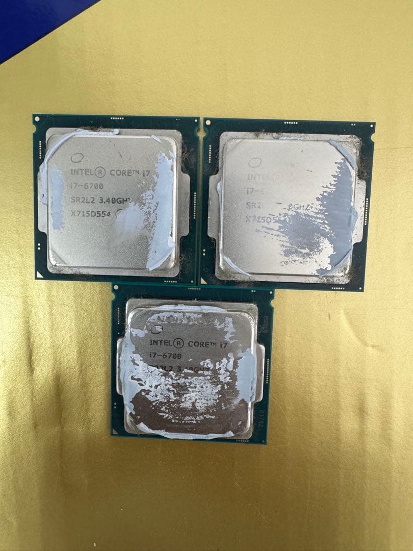 Intel Core i7-6700 CPU 3.4GHz 3個セット
