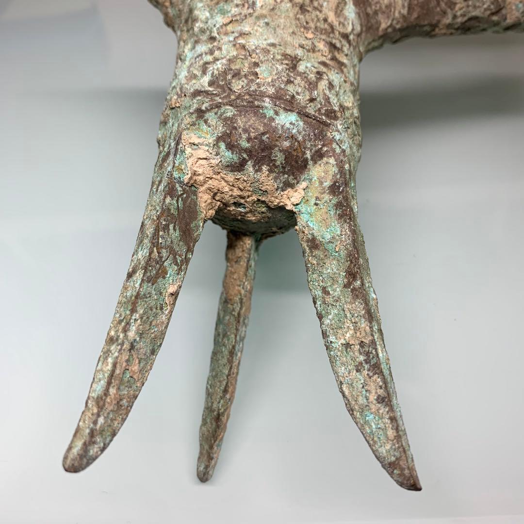 時代物　青銅器の酒器　春秋戦国　アンティーク