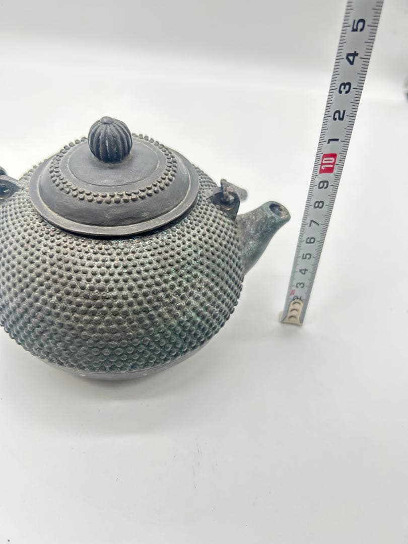 銅製　小振り 砲口 煎茶道具、落款あり（中国大清年制） 水漏れ無容量約500mg