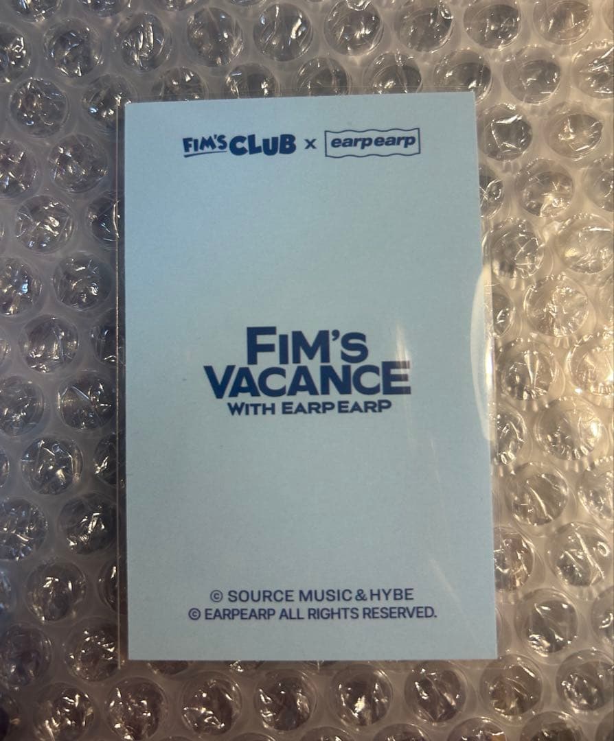 ウンチェ FIM'S CLUB POPUP 購入特典トレカ