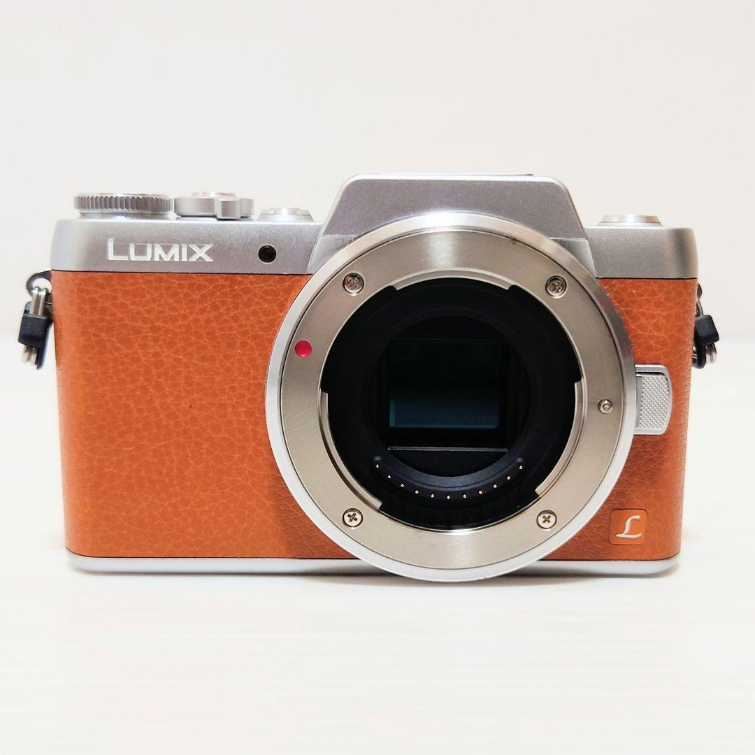【美品】LUMIX DMC-GF7Wミラーレス一眼 ブラウン ダブルレンズ