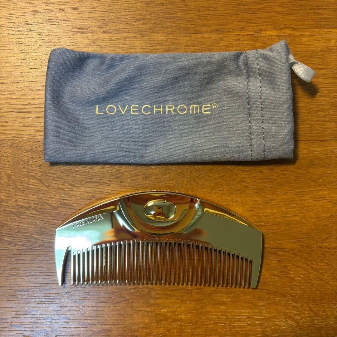 f*e様 【LOVECHROME】ゴールドコーム 収納ポーチ付き