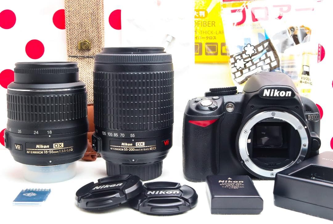 Nikon D3100❤ダブルレンズ❤スマホ転送OK❤動画OK❤初心者におすすめ