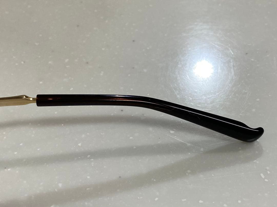M-57ダークブラウンササ×ゴールド 999.9 フォーナインズ ケース付 美品