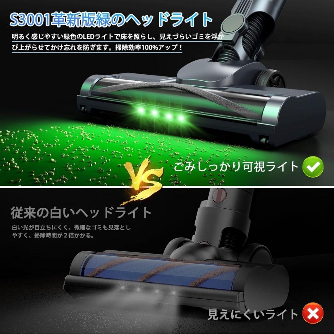 掃除機 コードレス【2026衝撃的デビュー！135Kpa超強力吸引＆業界軽量】