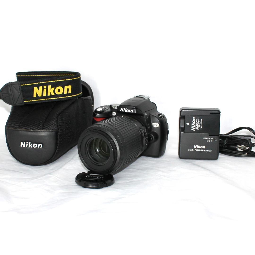 ●手ぶれ補正✨ Nikon D60 一眼レフ レンズセット 充電器付　デジカメ