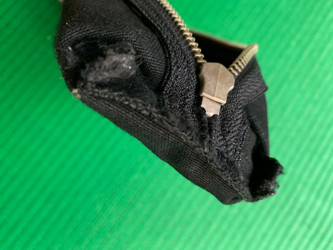 一澤帆布 黒ペンケース 小物入れ 旧ロゴ