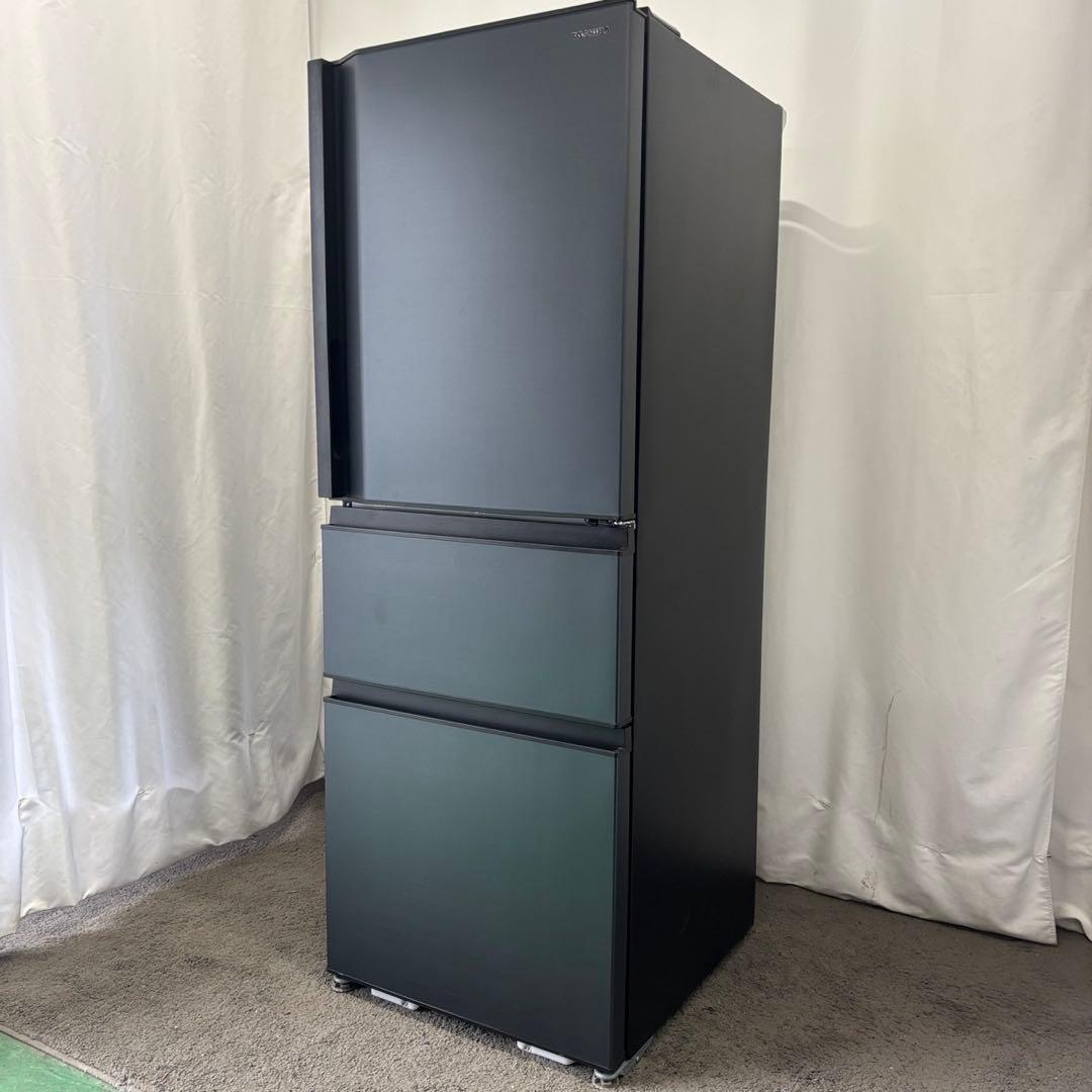 ★257　冷蔵庫　東芝　大型　黒　300ℓ-400ℓ　綺麗　安い　設置無料