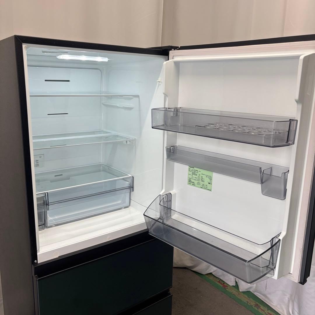 ★257　冷蔵庫　東芝　大型　黒　300ℓ-400ℓ　綺麗　安い　設置無料