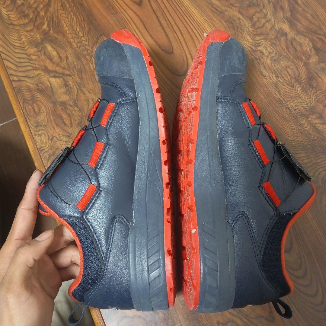 ASICS CP307ア シックス 安全靴 ネイビー/オレンジ BOA