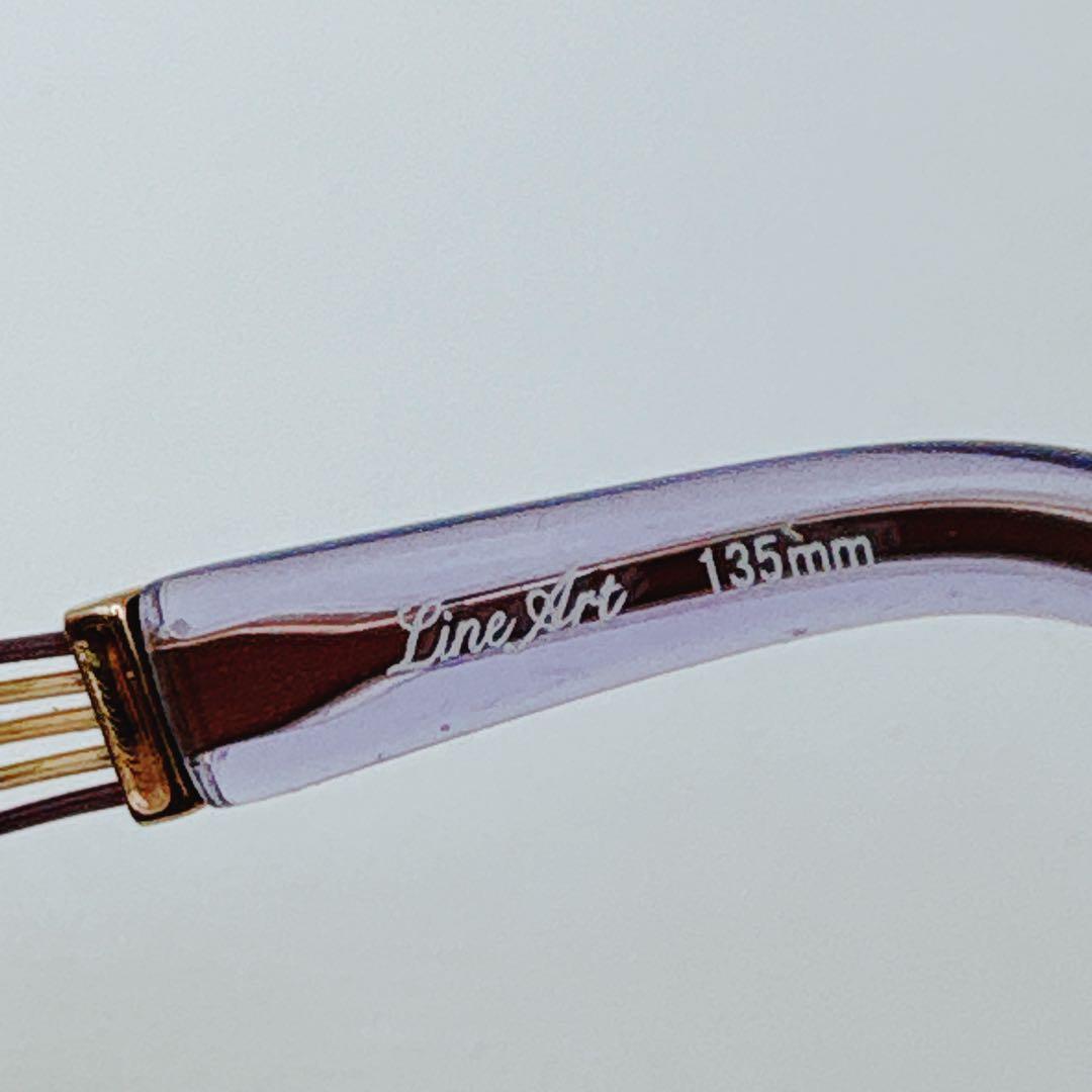 【美品】ラインアート シャルマン XL1006 VO メガネ エクセレンスチタン