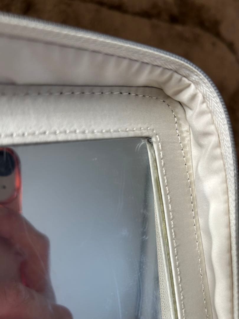 Dior ジッパー付き収納ボックス ホワイト　ミラー付き