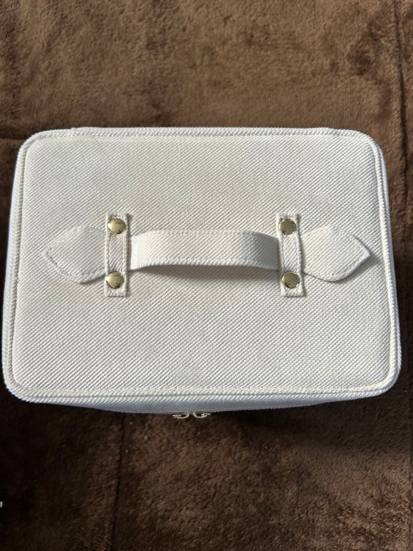 Dior ジッパー付き収納ボックス ホワイト　ミラー付き