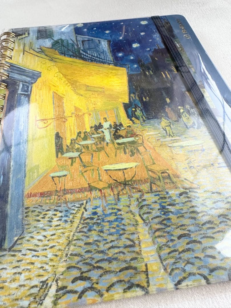 ロルバーン ポケット付きメモ L 大ゴッホ展 夜のカフェテラス