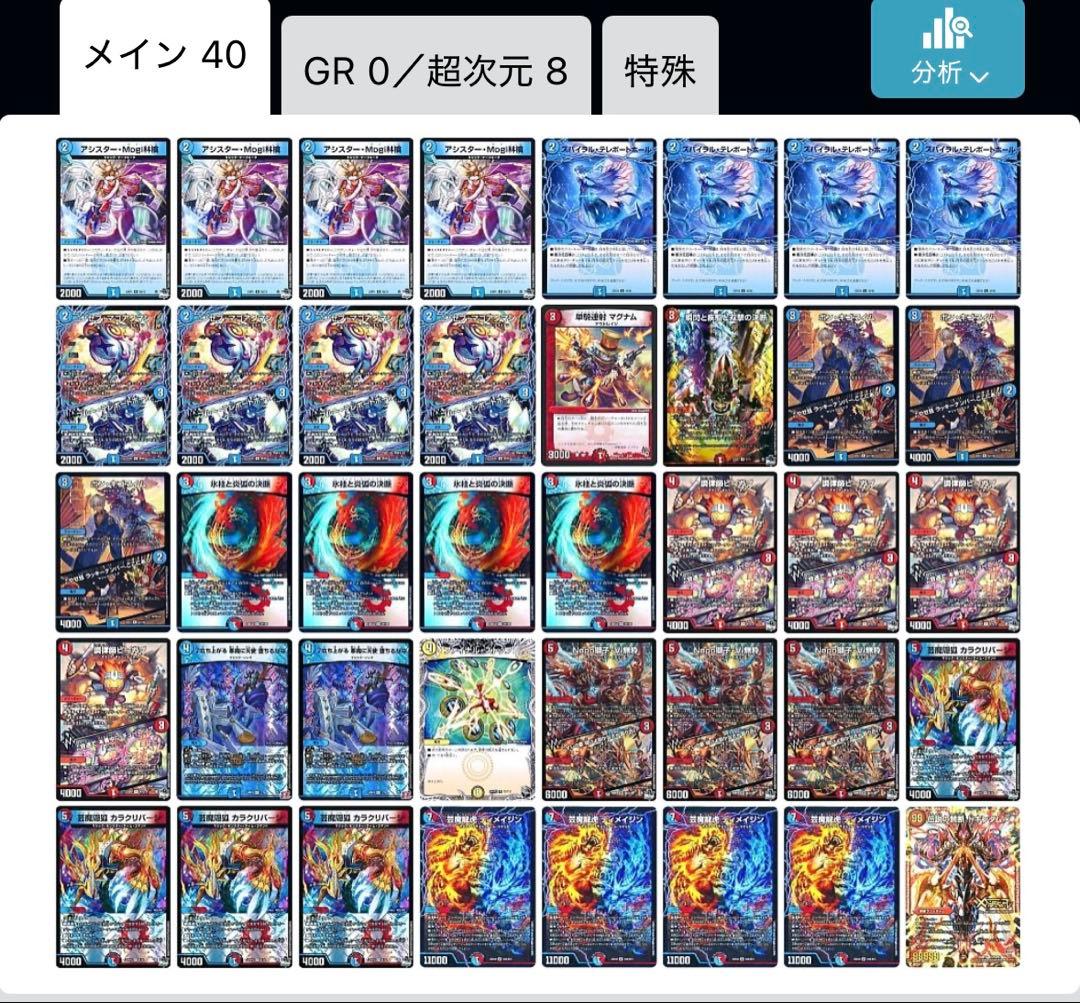 赤青マジック　デッキ　ディメイジン　改造パーツ付き　環境構築