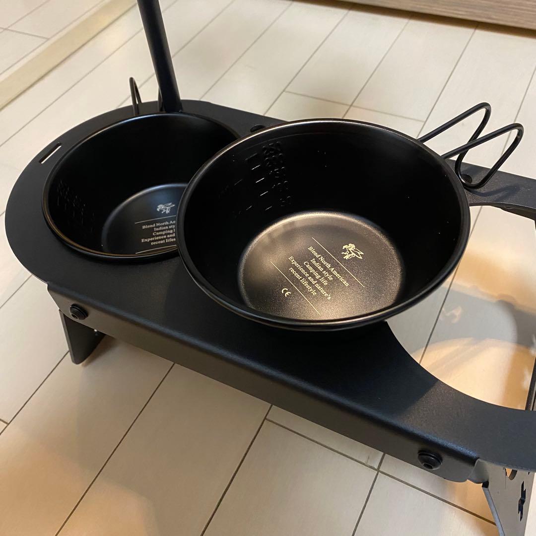 ⭕️折りたたむペット用食器台　フードスタンド　コンパクト収納　自宅用、アウトドア用