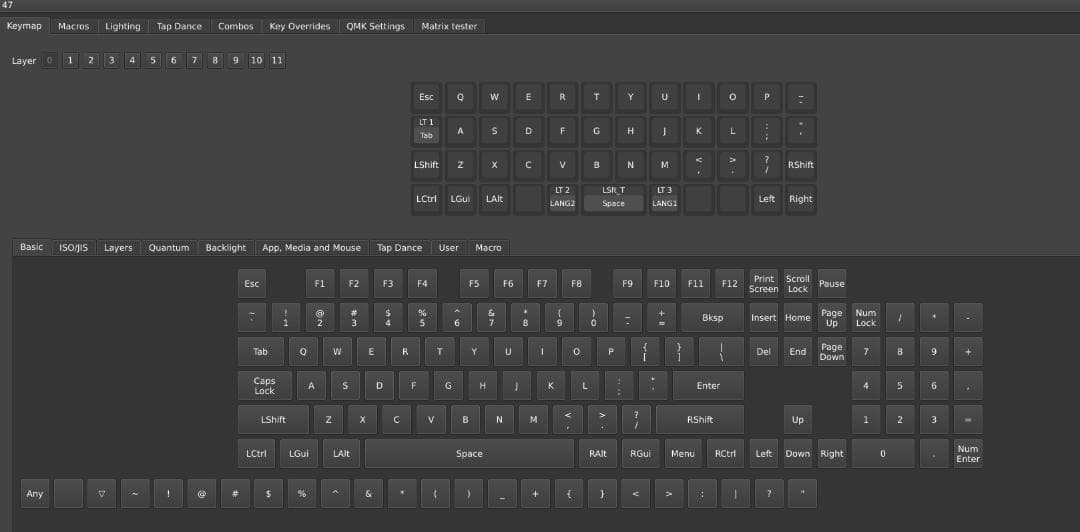[vial対応] 40%自作キーボード lb47 (組み立て済み)