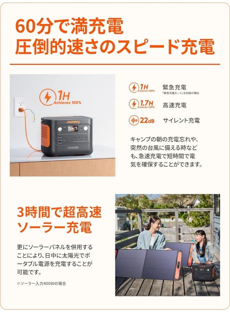 Jackery Explorer 1000 ポータブル電源 1070wh