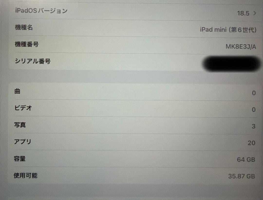 iPad mini 第6世代 64GB Wi-Fi +5G パープル