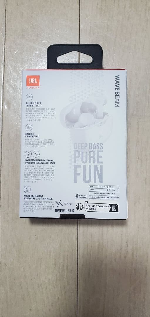 JBL WAVE BEAM ホワイト ワイヤレスイヤホン