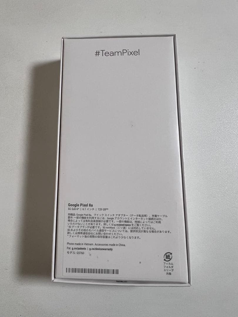 美品　Google Pixel 8a ホワイト