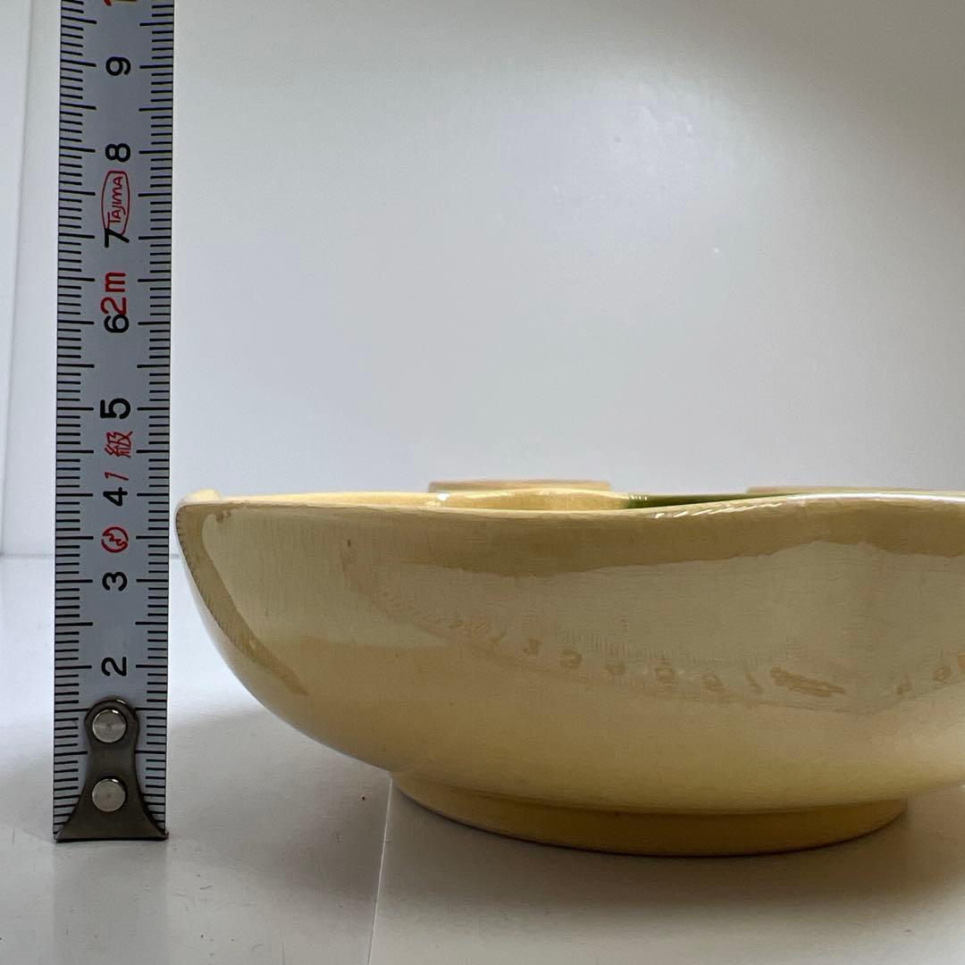 江戸時代　緑釉鉢17枚　木箱付　幅約12.5㎝　東Y7-1112④