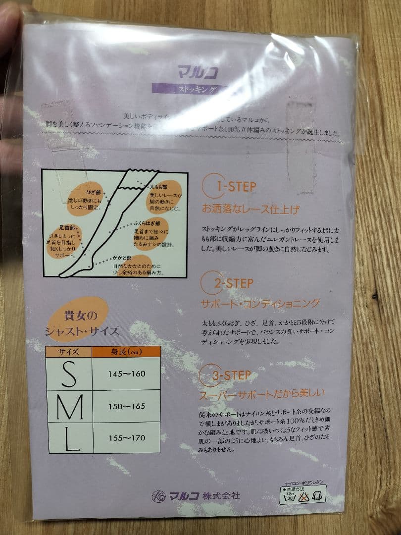 【新品未開封・2足セット】マルコ ストッキング 太もも丈 当時物 強力補整