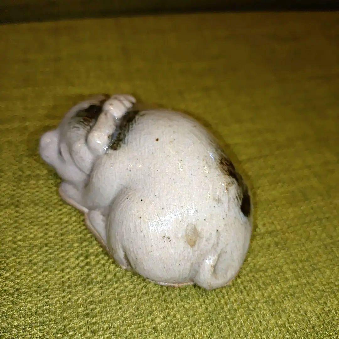 茶道具 香合　 仔犬の形の香合　昭和レトロ