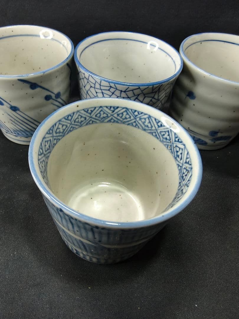 京焼蕎麦チョコ6個 染付 龍峯造 飾り箱付き 未使用美品 蔵出し 送料無料