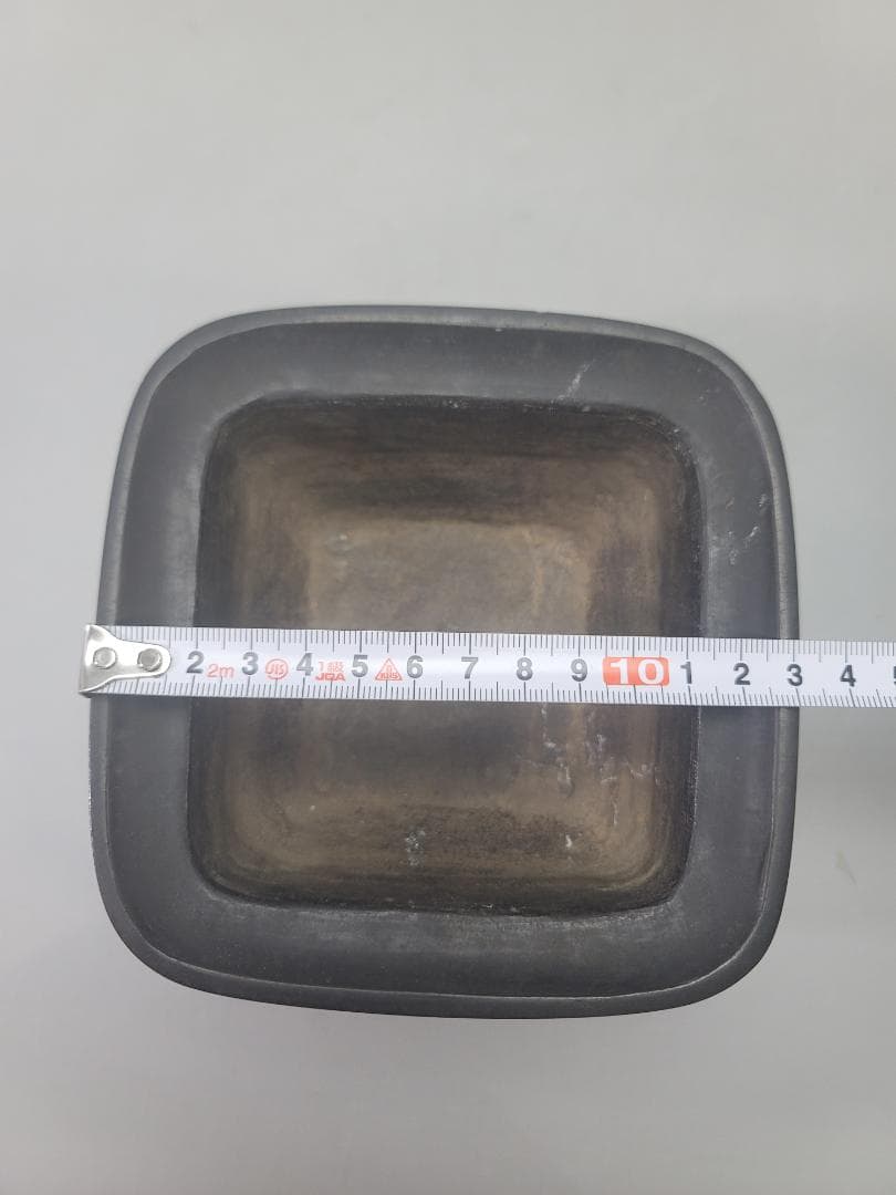 古銅 四方 筆洗 在銘 時代物 DT639