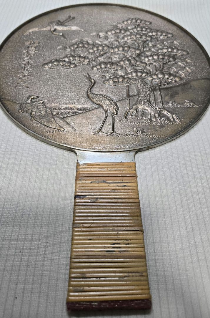 【江戸期・骨董】豪華銅鏡4枚セット 銘入り（和田伊賀守/河上山城守/西村豊後守）