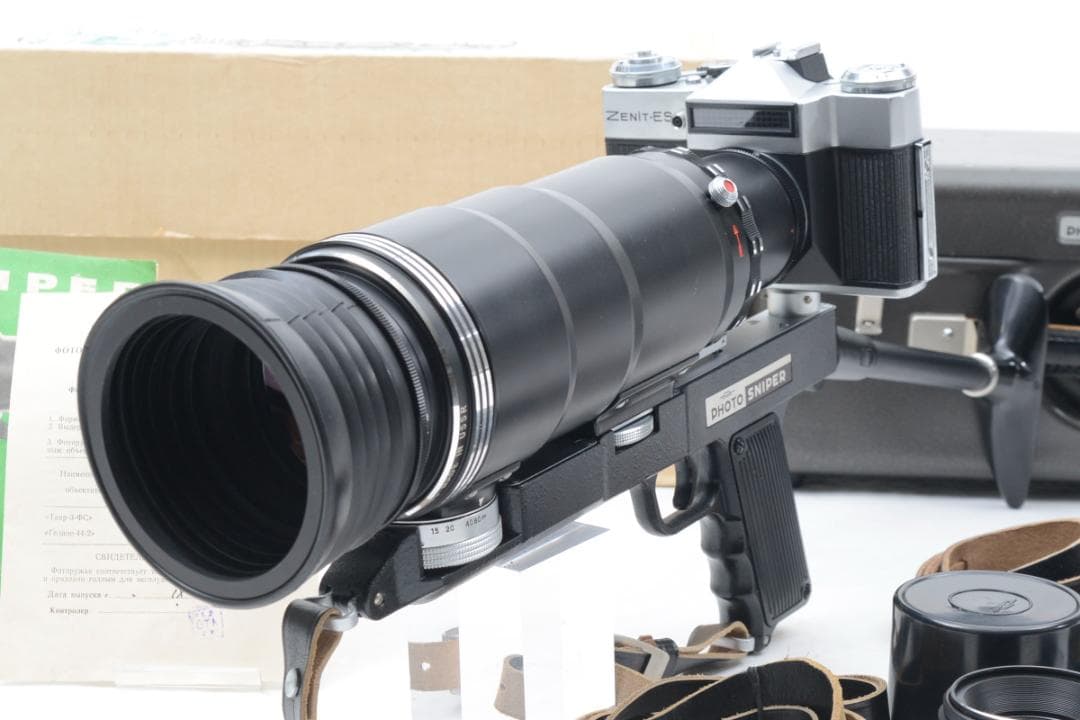 【希少な元箱付き フルセット】ZENIT フォトスナイパー フィルムカメラ 良品