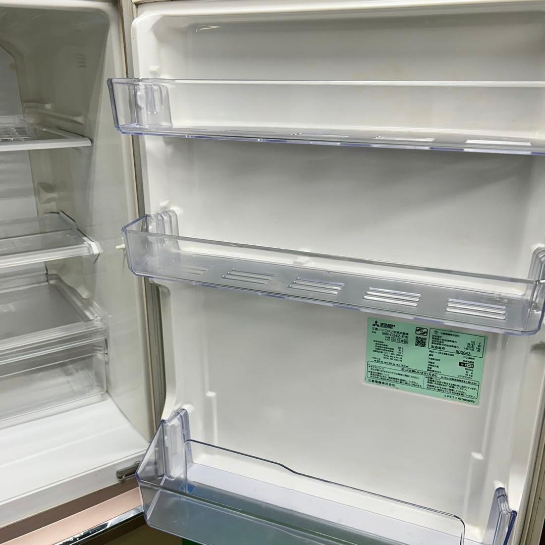 791 三菱　3ドア　大型　自動製氷機付き　極美品　冷蔵庫　運搬設置無料　格安