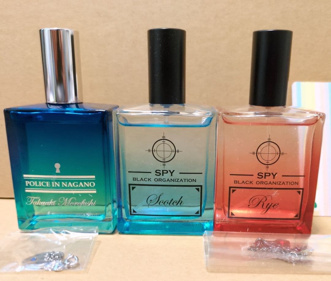 名探偵コナン 香水 3個〇スコッチ〇ライ スパイパフューム〇諸伏高明　チャーム