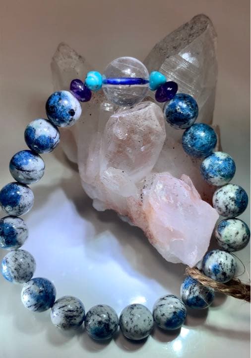 K2アズライト　パワーストーンブレスレット