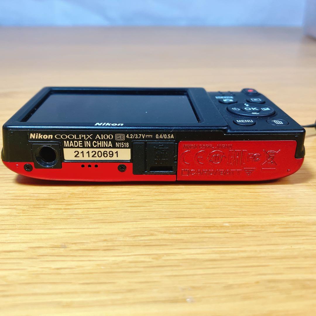まずまず美品】Nikon COOLPIX A100 赤 人気色