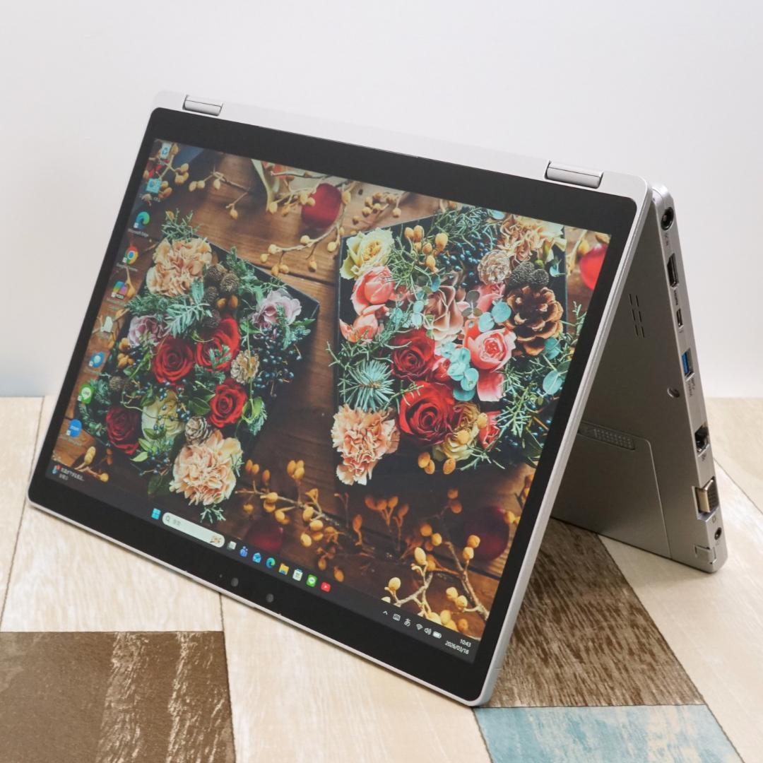 タッチパネル液晶で３６０°くるっと回る２イン１モバイル★１０世代コアｉ７★日本製