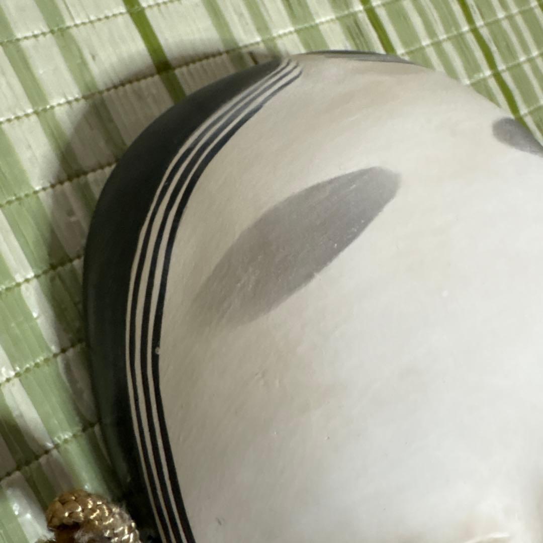 能面　お面　若女　小面　女性　陶器製　工芸品　骨董品