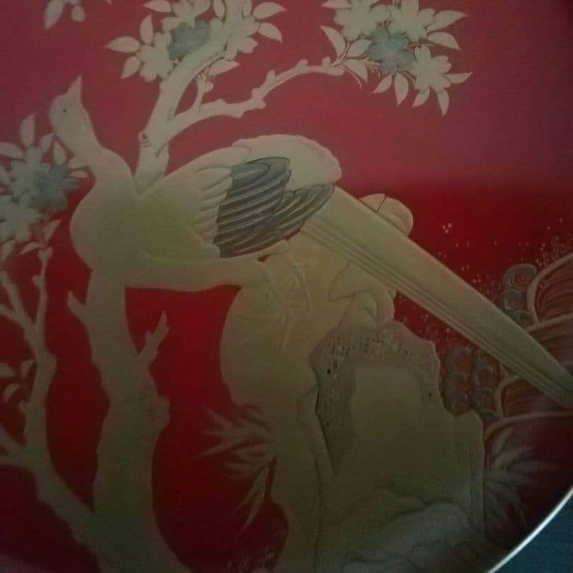 漆工芸　朱漆　金蒔絵　木盃④　江戸から明治時代　七組盃のひとつ