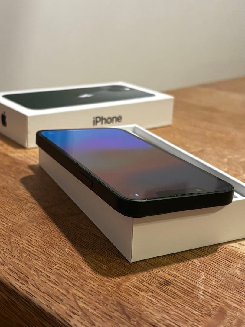 美品 早い者勝ちApple iPhone 13 mini グリーン 本体 87%