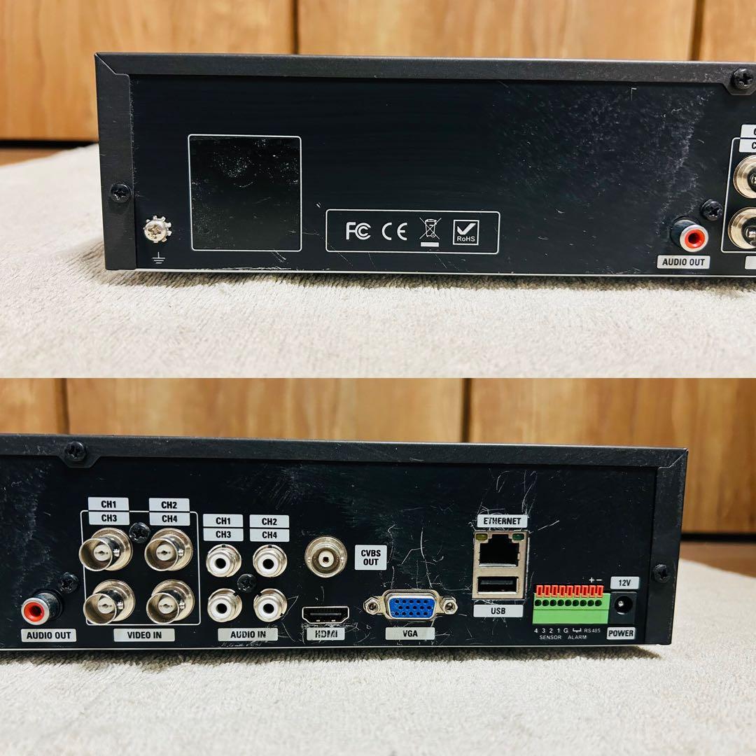 【高画質】フルHD防犯カメラ一式セット(レコーダー カメラ3台 電源ユニット)