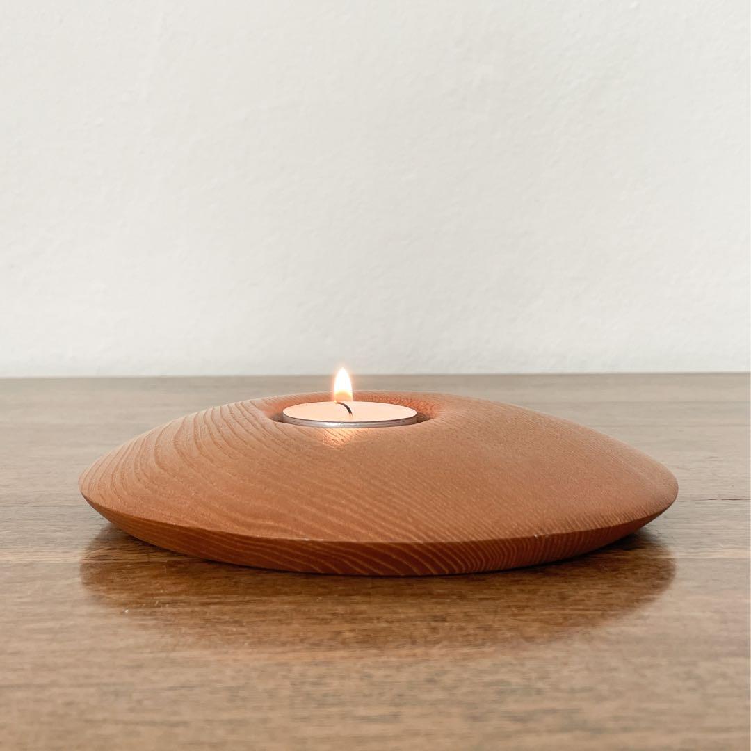 【ドイツ 円盤キャンドルスタンド】ミッドセンチュリー ヴィンテージ