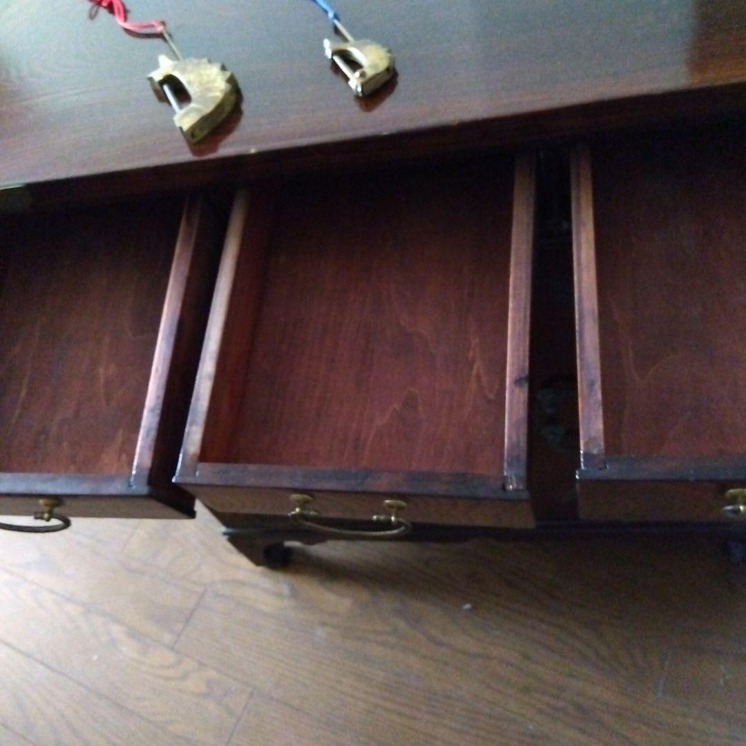 レトロ李朝家具　箪笥　真鍮金具 魚型錠前付き キャビネット