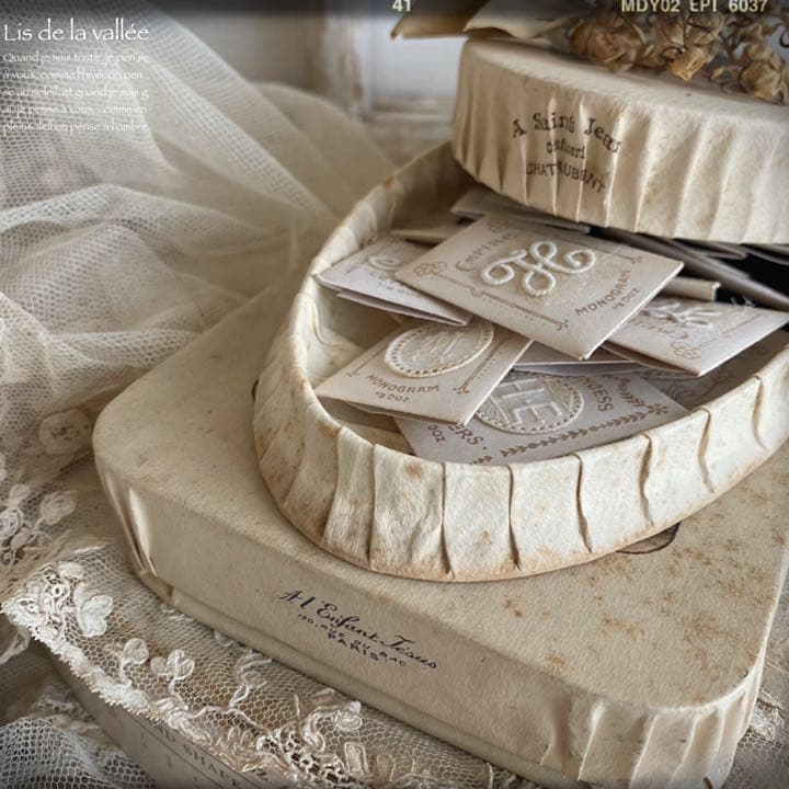 antique initial・monogram motif..:⋈*2個セット