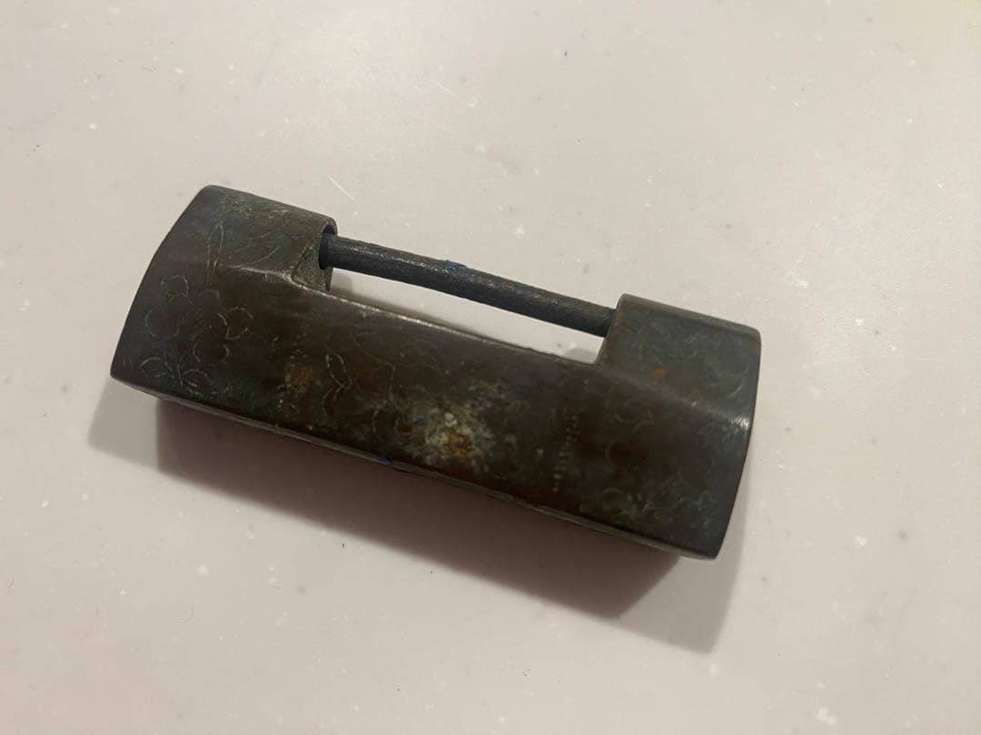 江戸時代　和錠　錠前　鉄製　作動品