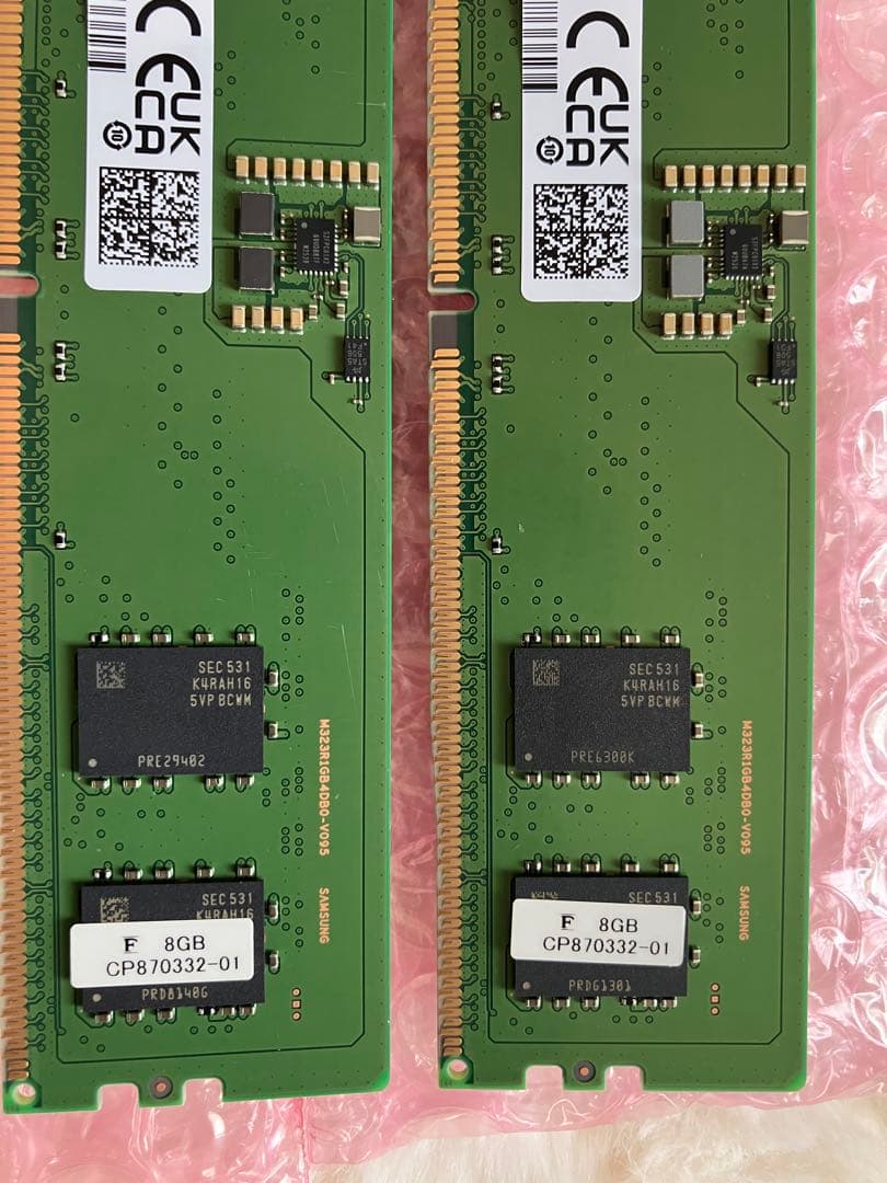 Samsung DDR5 8GB 1R×16 PC5-5600B 2枚セット